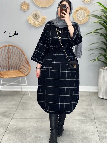 1719_کفتان پشمی نیلوفر