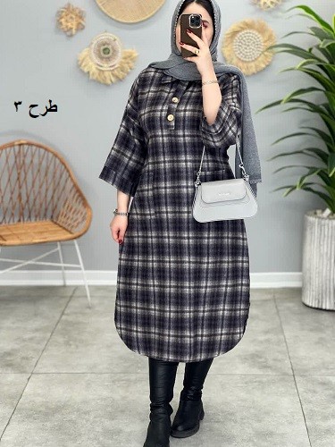 1719_کفتان پشمی نیلوفر