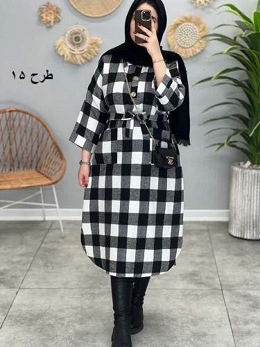 1719_کفتان پشمی نیلوفر