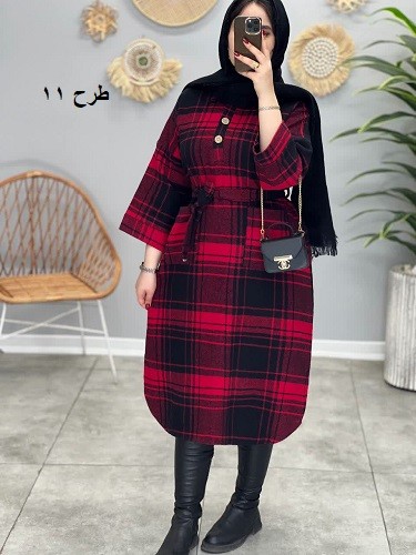 1719_کفتان پشمی نیلوفر