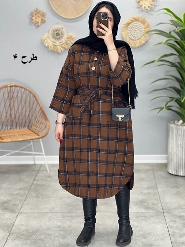 1719_کفتان پشمی نیلوفر