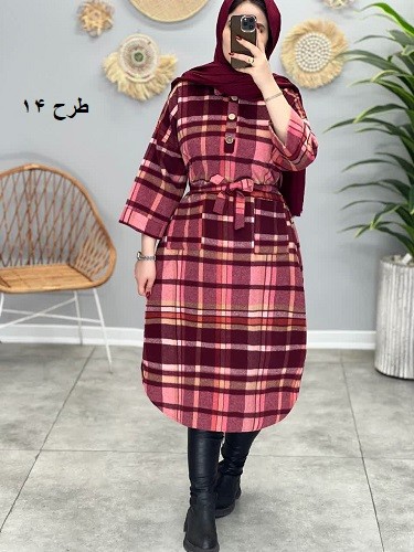 1719_کفتان پشمی نیلوفر