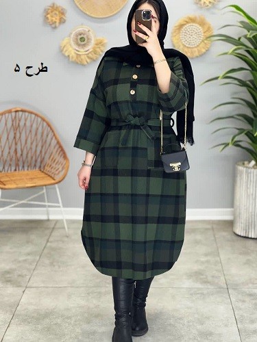 1719_کفتان پشمی نیلوفر