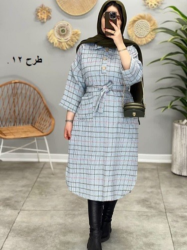 1719_کفتان پشمی نیلوفر