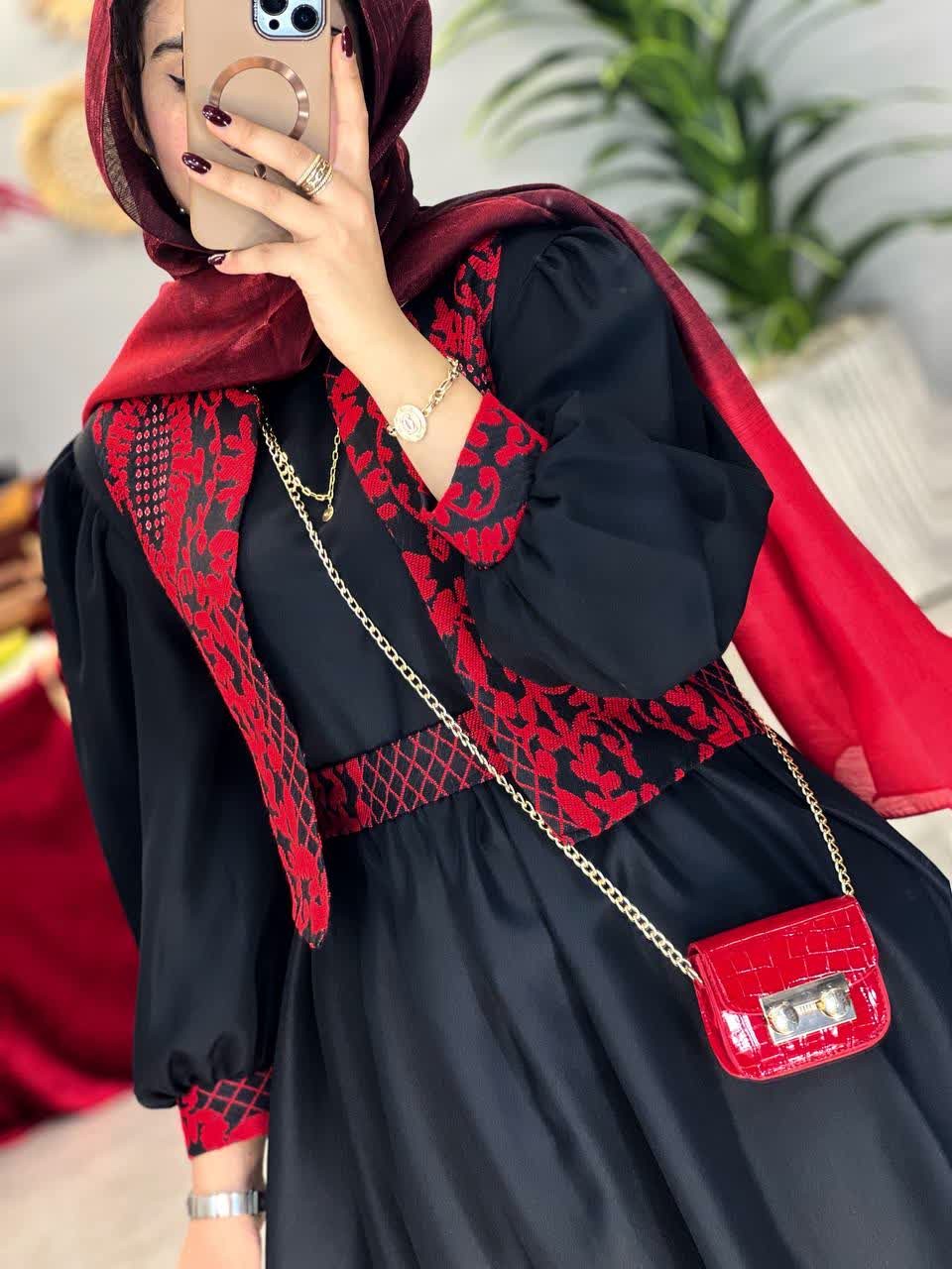 1726-ست پیراهن و جلیقه یلدا