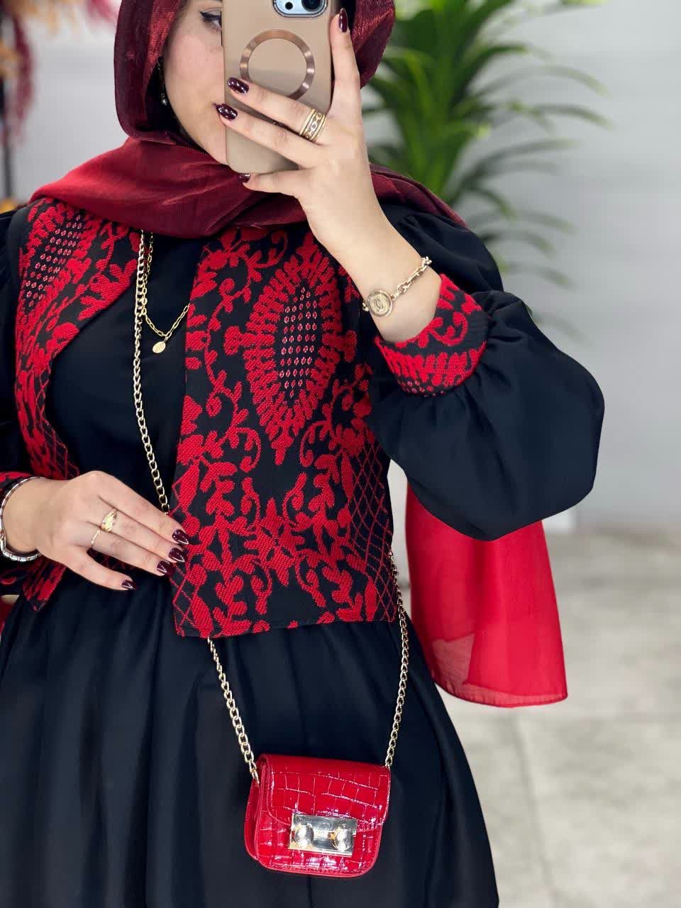 1726-ست پیراهن و جلیقه یلدا