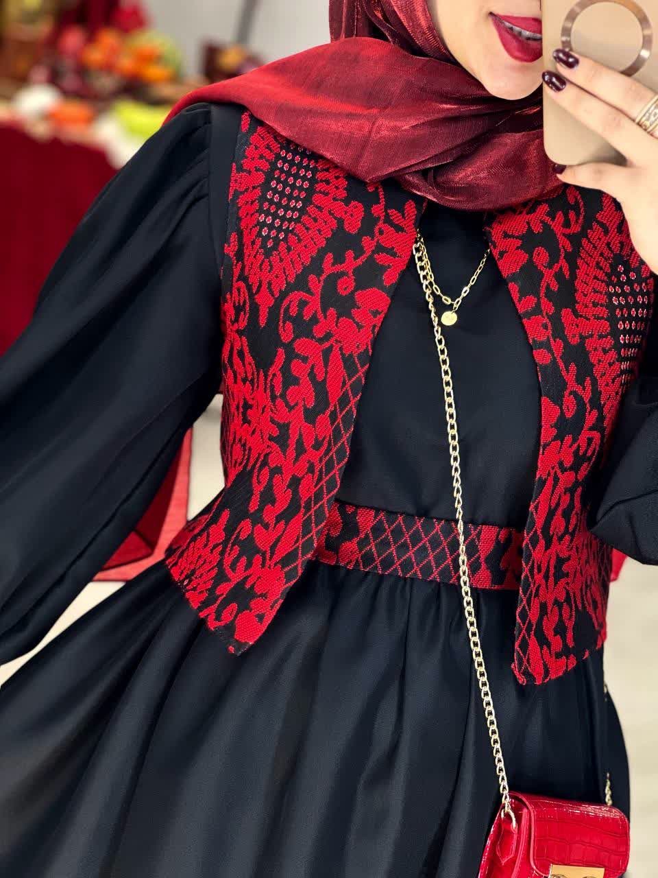 1726-ست پیراهن و جلیقه یلدا