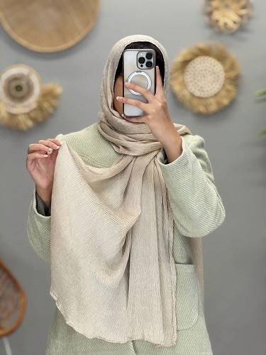 02464-شال ابریشم کریستال