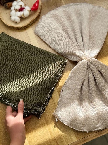 02464-شال ابریشم کریستال