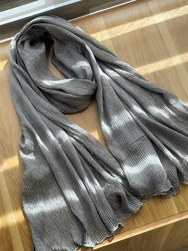 02464-شال ابریشم کریستال