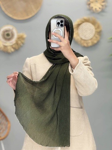 02464-شال ابریشم کریستال