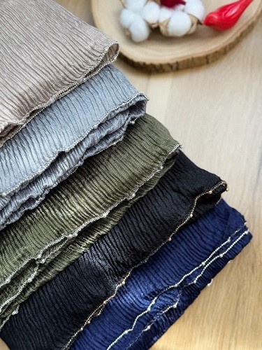 02464-شال ابریشم کریستال