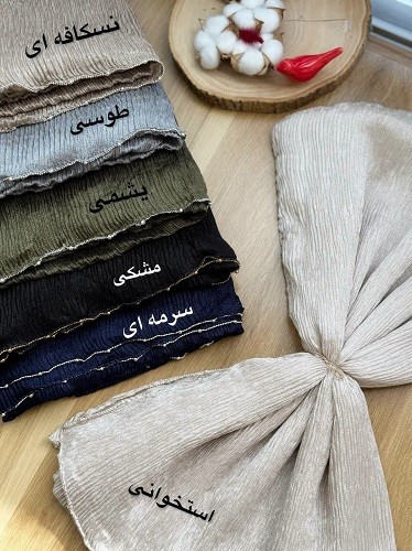 02464-شال ابریشم کریستال