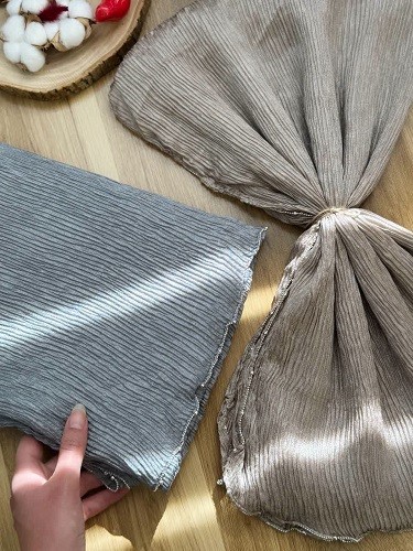 02464-شال ابریشم کریستال