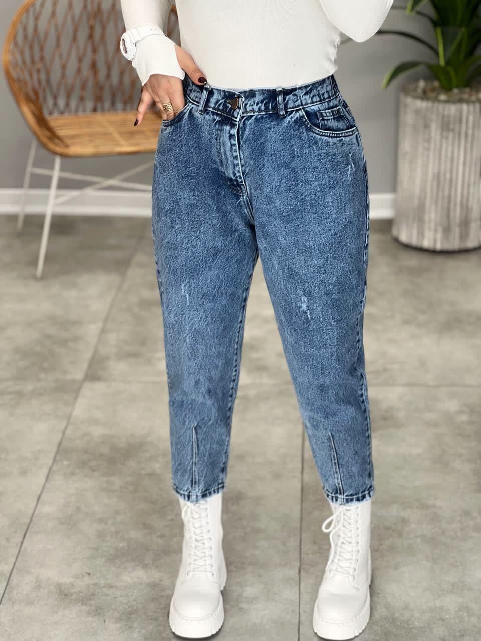 1221-شلوار جین مام آبی