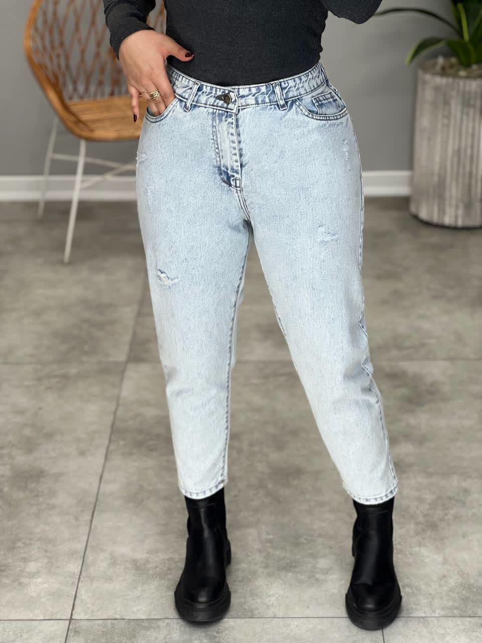 1147-شلوار جین مام یخی