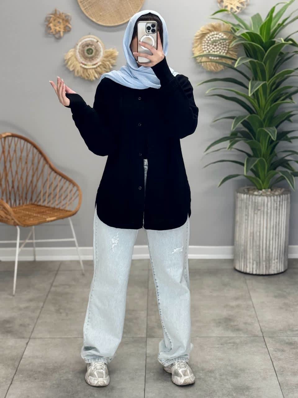 1748-شومیز مانتویی کنفی