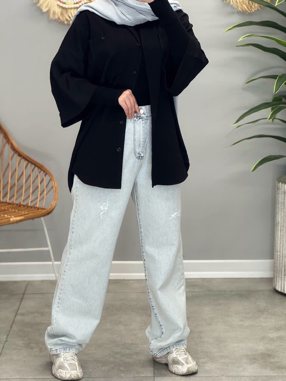 1747-شومیز مانتویی کارینا (ویژه محرم)