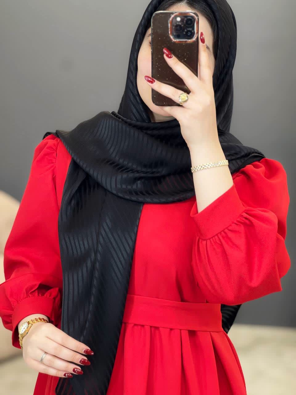 02477-روسری مشکی ژابیز (ویژه محرم)