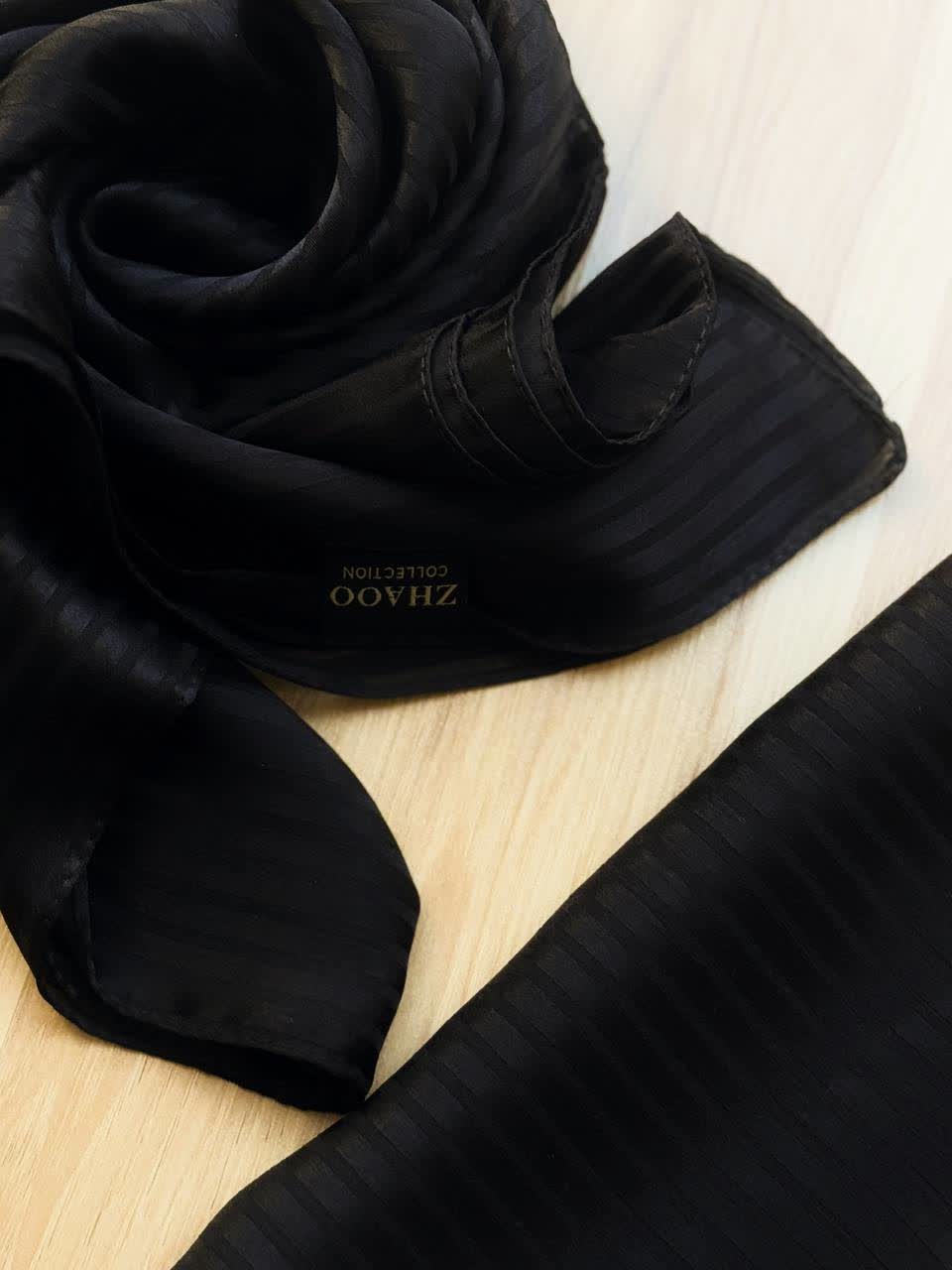 02477-روسری مشکی ژابیز (ویژه محرم)