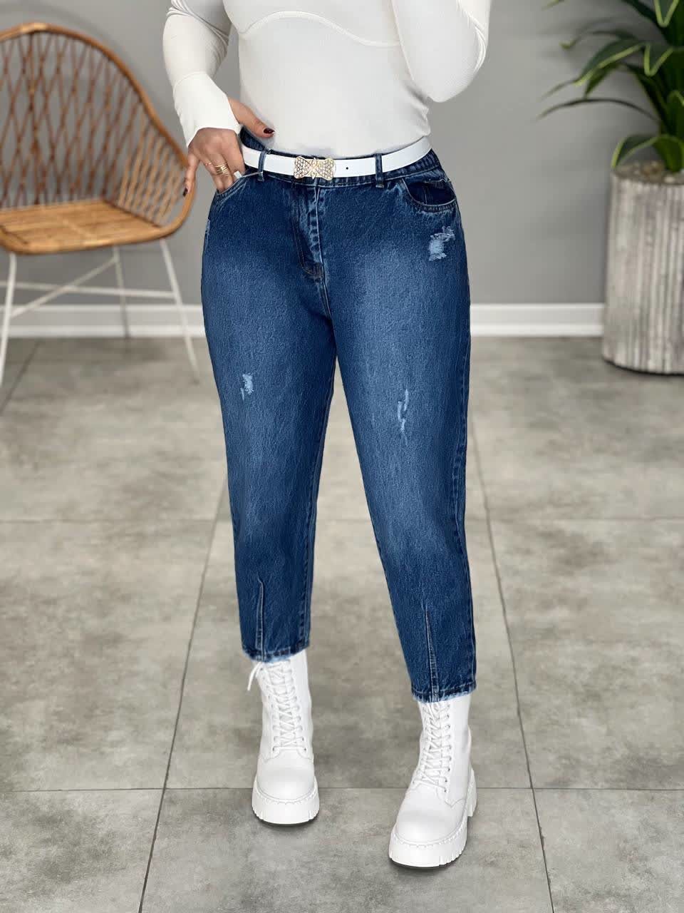 1225-شلوار استایل آبی