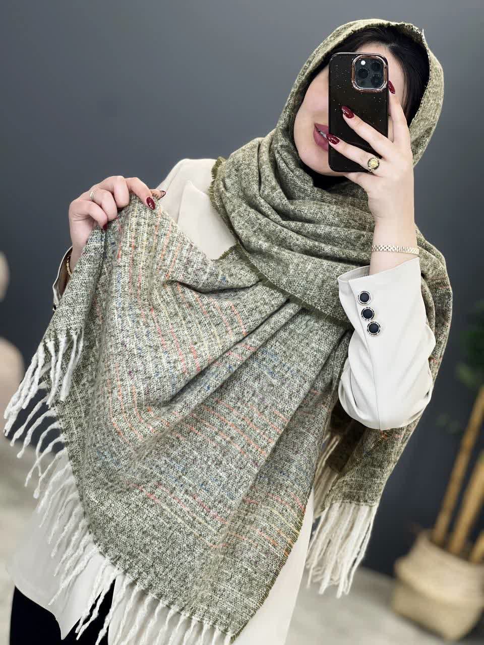 02491-شال موهر پشمی