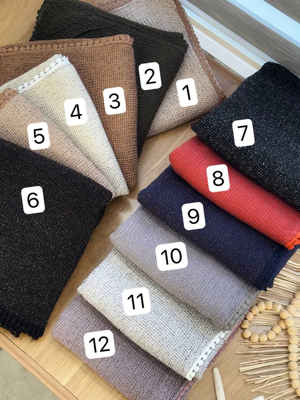 02496-شال برفی عدسی