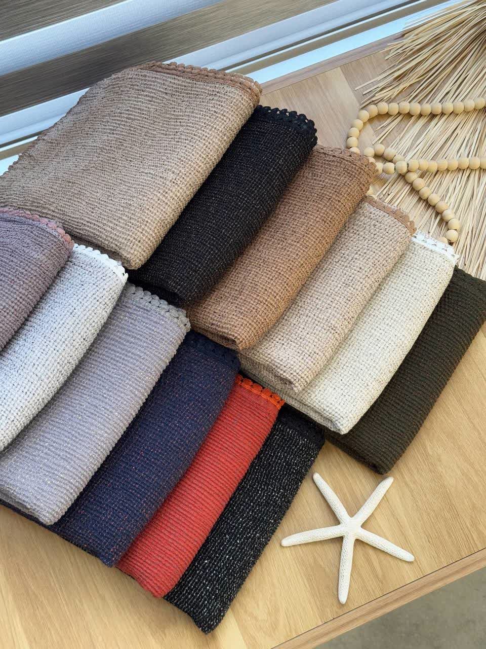 02496-شال برفی عدسی