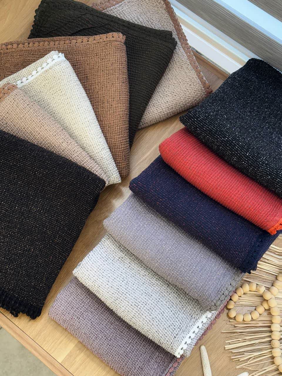 02496-شال برفی عدسی