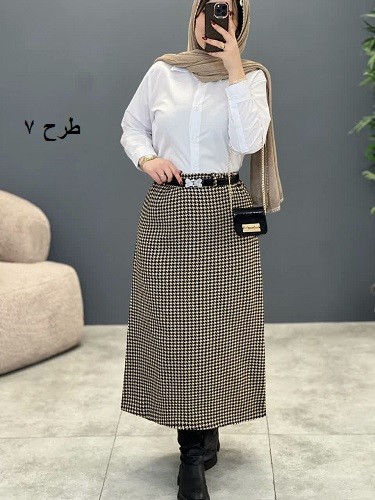 1796_دامن چهارخونه پشمی