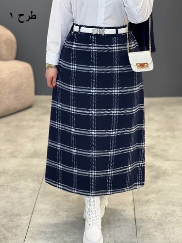 1796_دامن چهارخونه پشمی