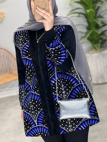 1807_ مانتو مزونی مخمل دایان