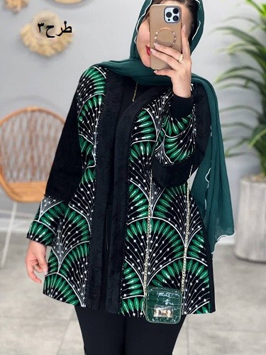 1807_ مانتو مزونی مخمل دایان