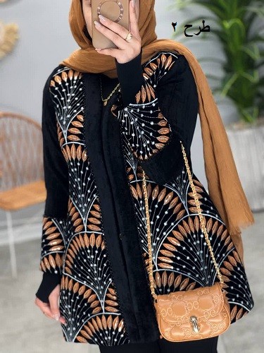 1807_ مانتو مزونی مخمل دایان