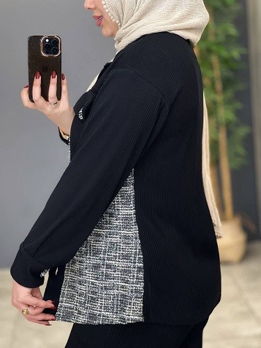 1809- ست شومیز و شلوار آیسان