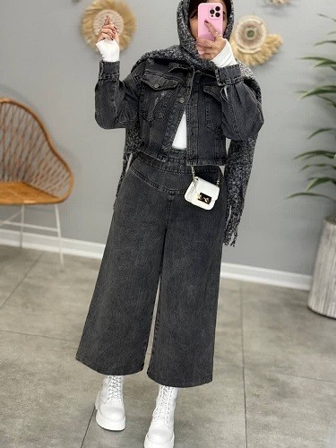 1815-ست کت و شلوار اسپرت جین