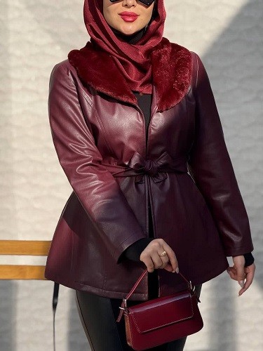 1828- پالتو چرم آستردار راما