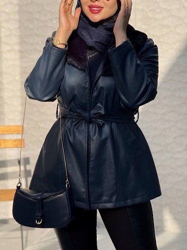 1828- پالتو چرم آستردار راما