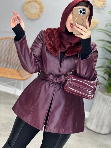 1828- پالتو چرم آستردار راما