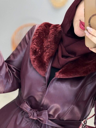 1828- پالتو چرم آستردار راما