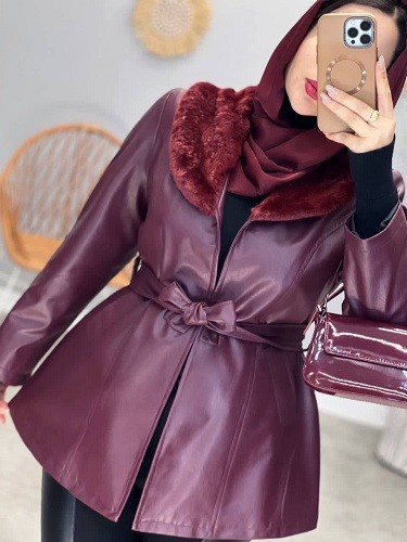 1828- پالتو چرم آستردار راما