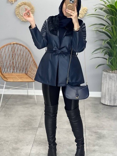 1828- پالتو چرم آستردار راما