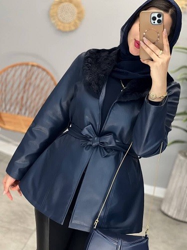 1828- پالتو چرم آستردار راما