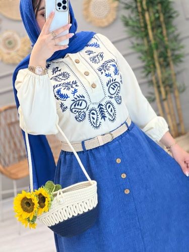 1226- ست سه تیکه ترمه