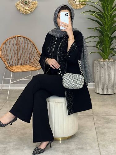 1331- کت مزونی مروارید