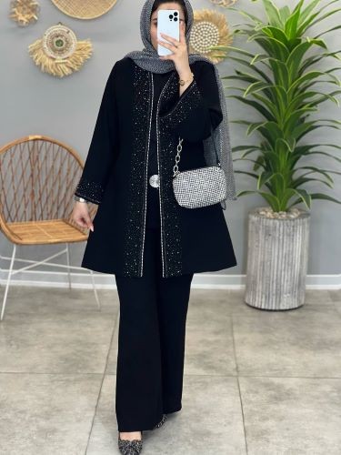 1331- کت مزونی مروارید