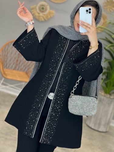 1331- کت مزونی مروارید