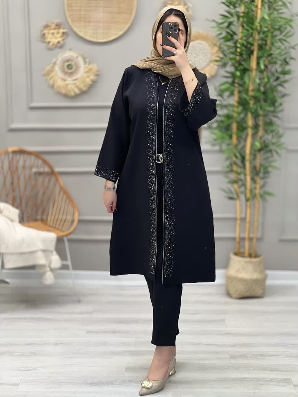 1143-مانتو بلند ماهور