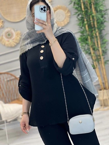 1165-ست دبل فیس دکمه چوبی