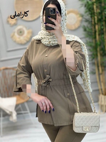 1206-مانتو کتان میلان